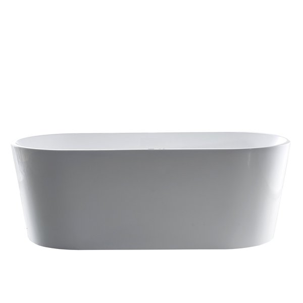 Castello Usa Scarlett 67" Acrylic Freestanding Bathtub in White CB-03-67